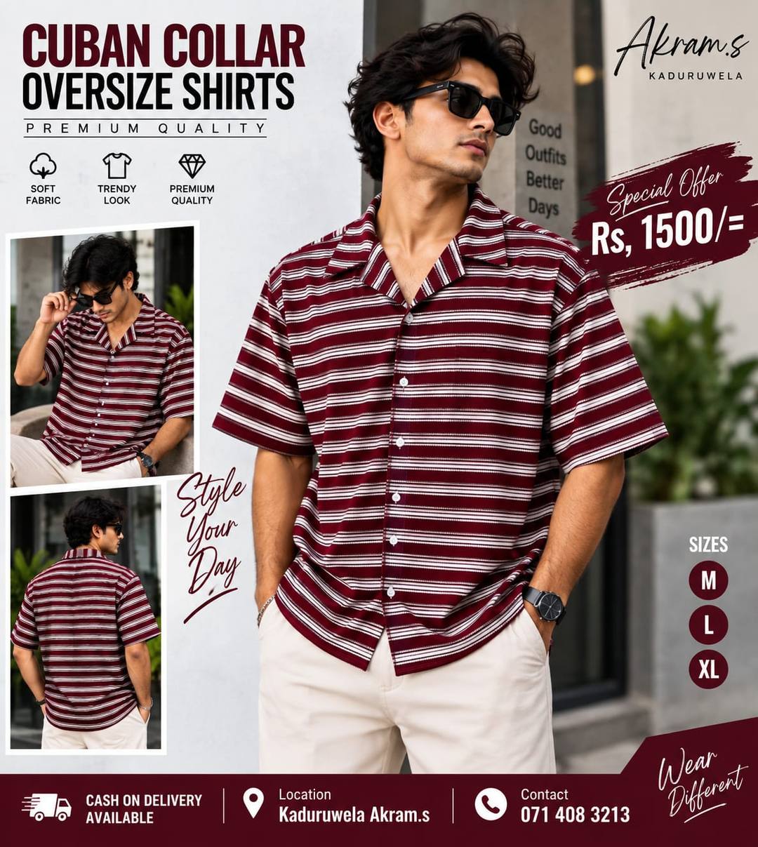 CUBAN COLLAR OVERSIZE SHIRTS