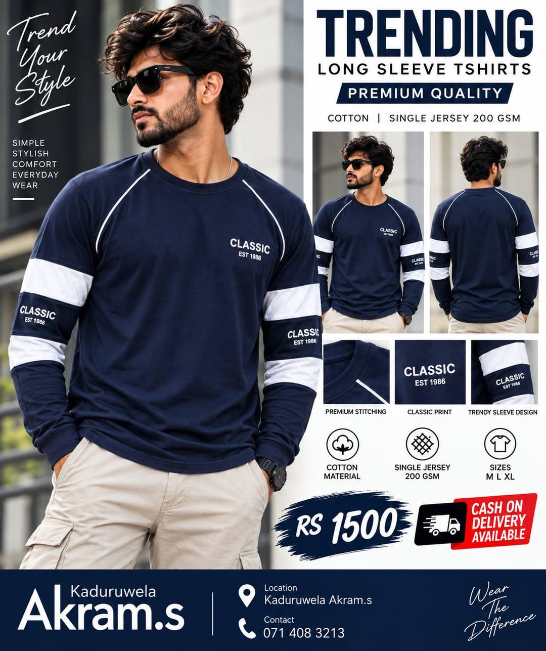 TRENDING LONG SLEEVE T-SHIRT AVAILABLE