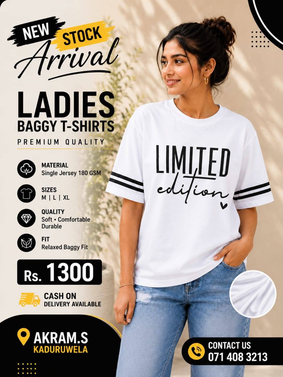 Ladies Baggy T- Shirt