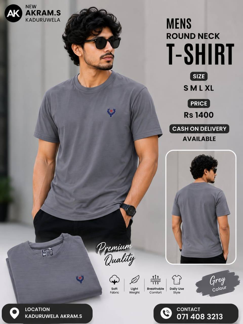 Premium Men's Round Neck T-Shirt