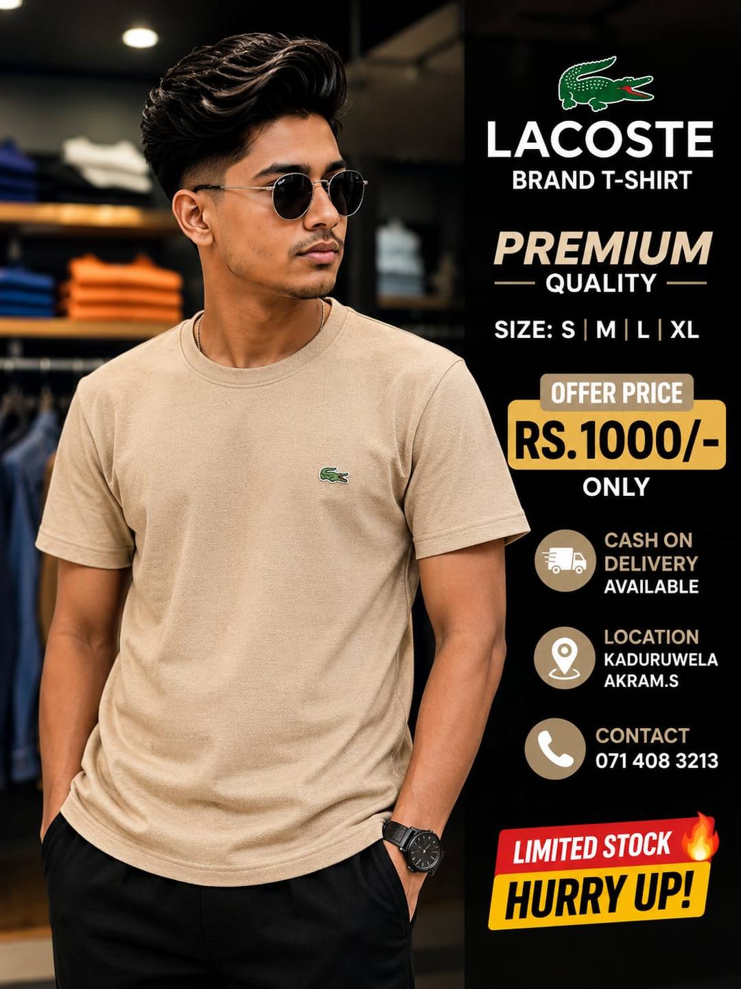 LACOSTE T-SHIRT AVAILABLE