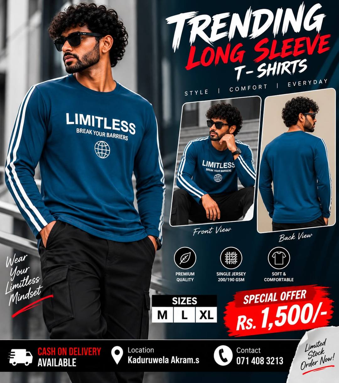 STYLISH TRENDING LONG SLEEVE T-SHIRT