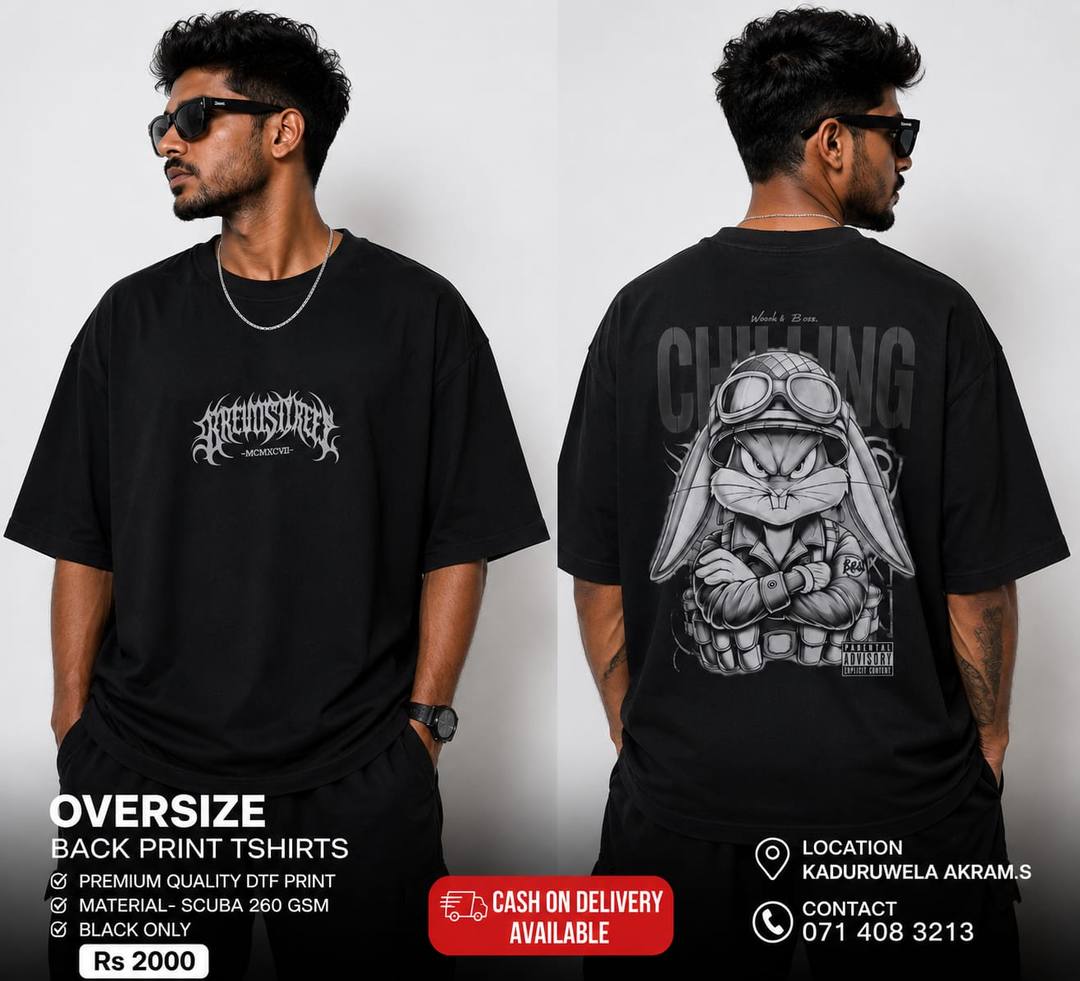 OVERSIZE BACK PRINT T-SHIRTS NEW ARRIVAL