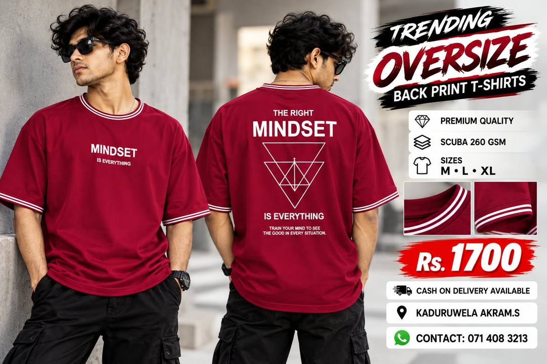 TRENDING OVERSIZE BACK PRINT T-SHIRTS ON SALE