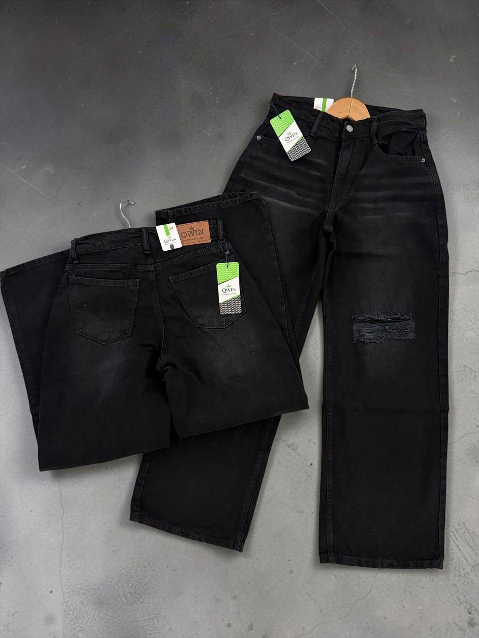 LADIES BIG FOLD PATCH DENIM