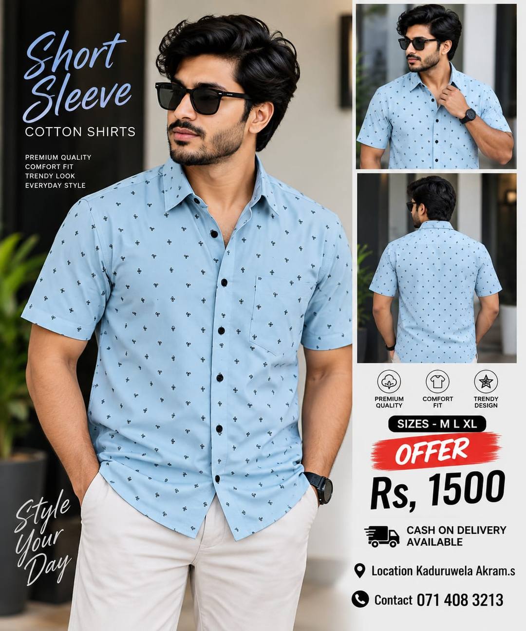 TRENDING SHORT SLEEVE COTTON SHIRTS