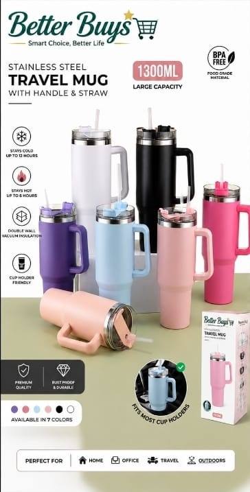 STAINLESS STEEL TRAVEL MUG
