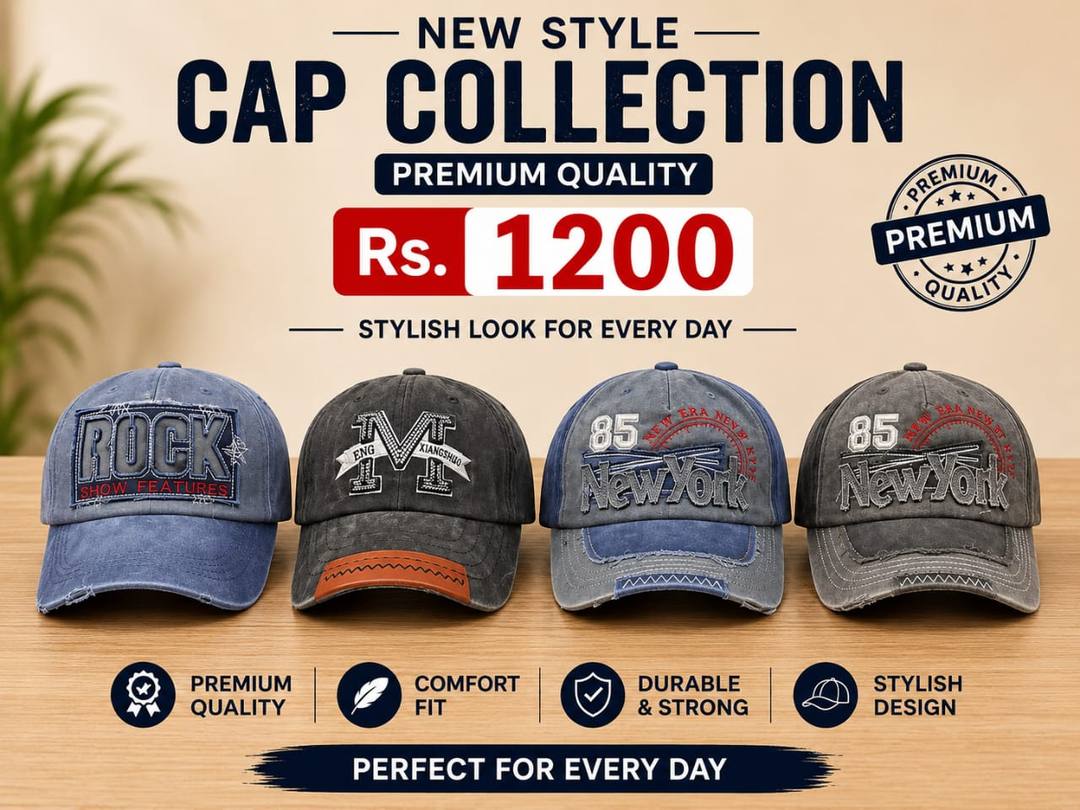 New Stock Acid Wash Caps