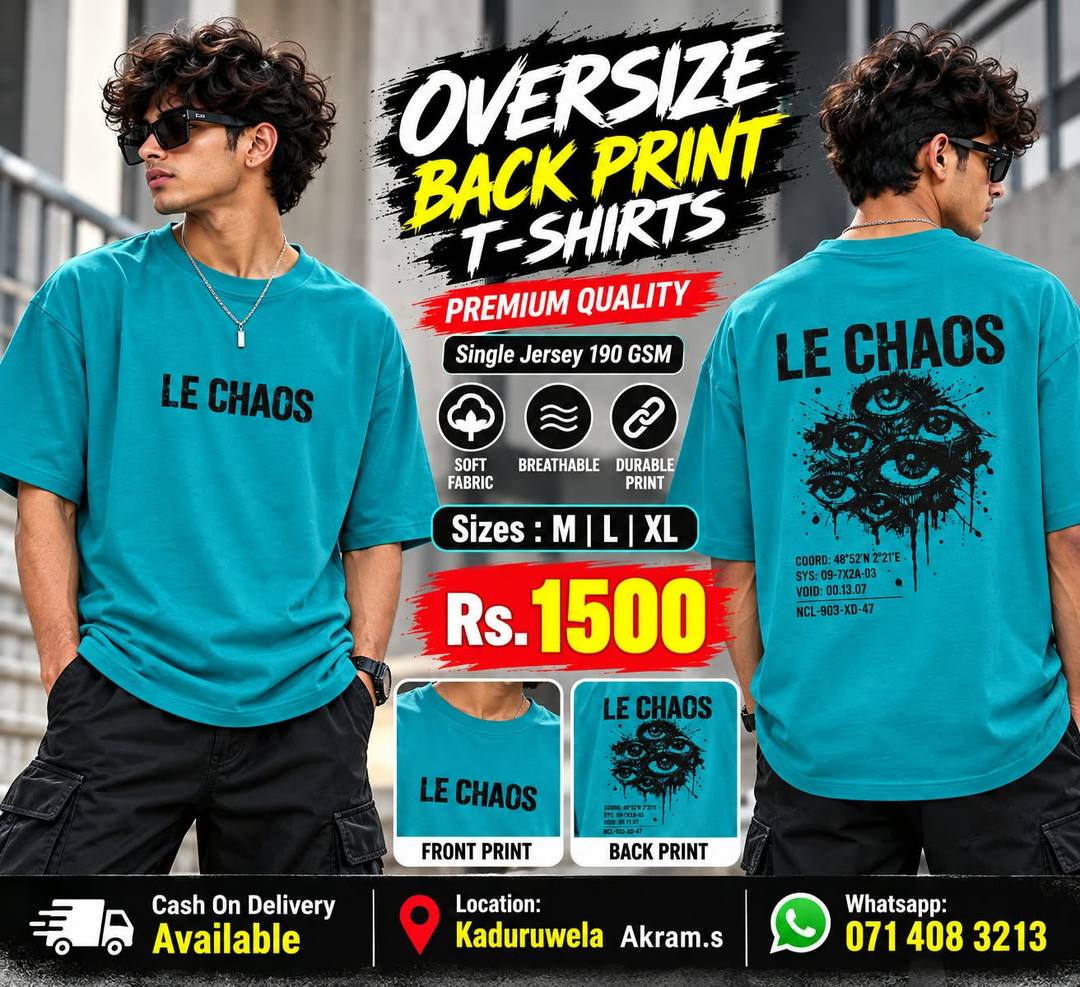 NEW OVERSIZE BACK PRINT T-SHIRTS