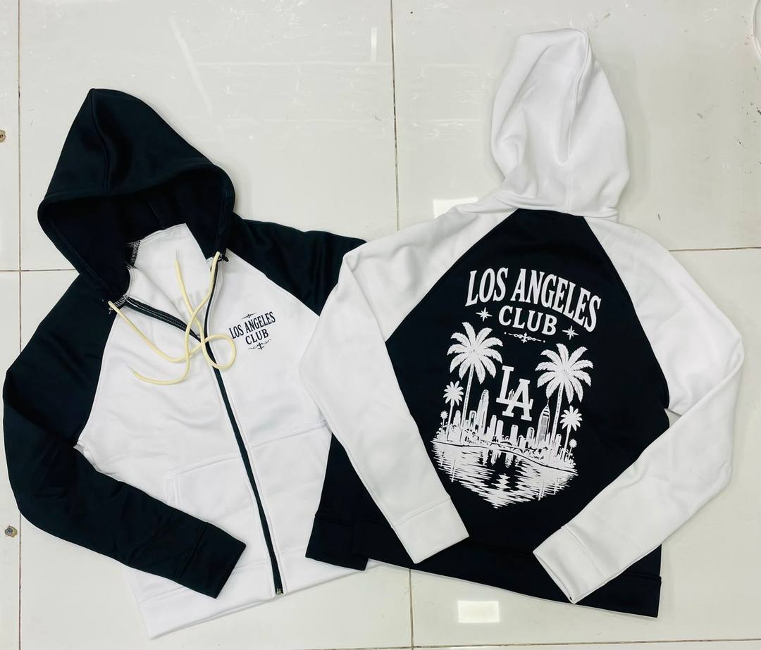 UNISEX TWO-TONE ZIP JACKET FOR SALE