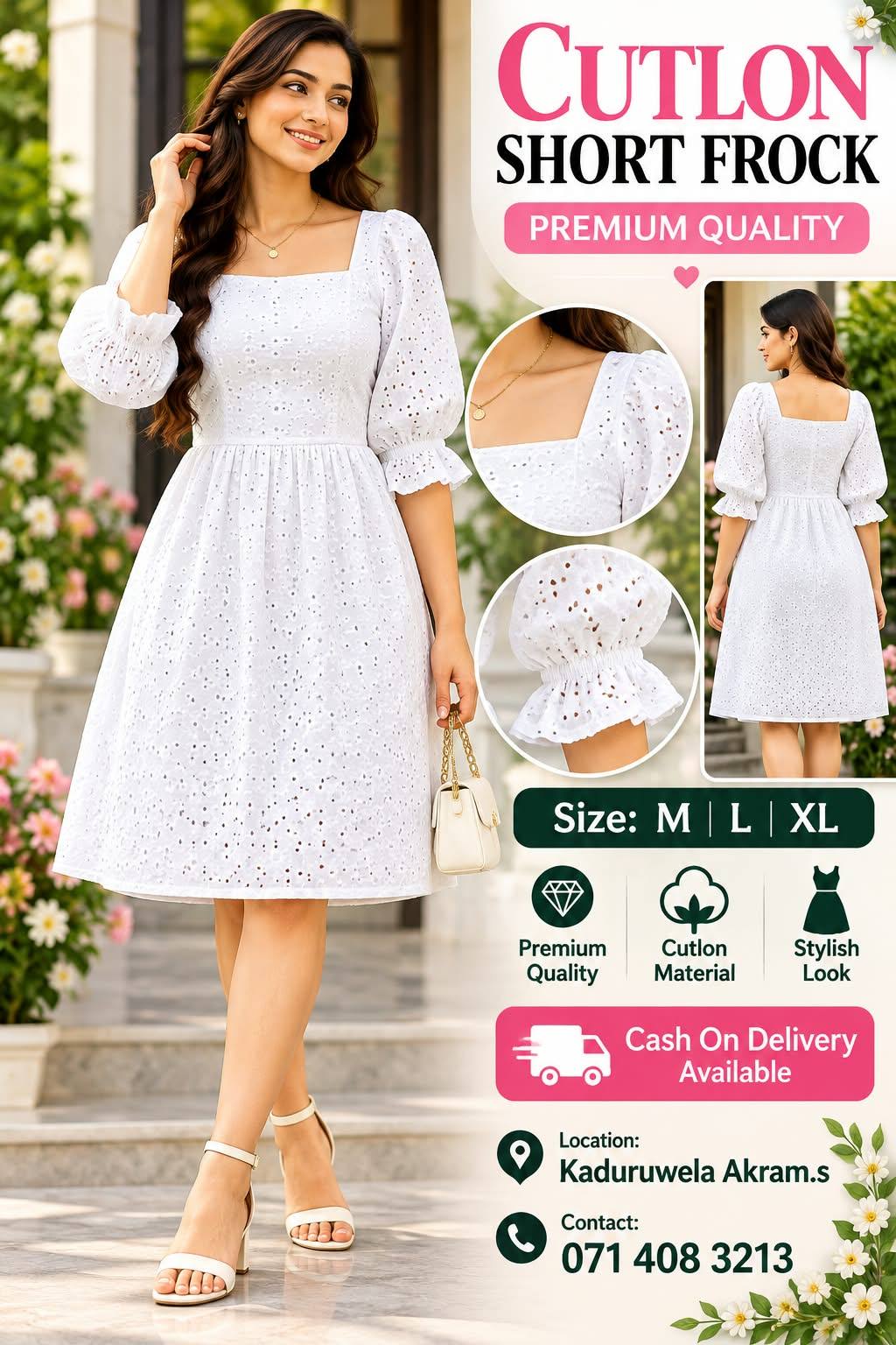 CUTLON SHORT FROCK ON SALE