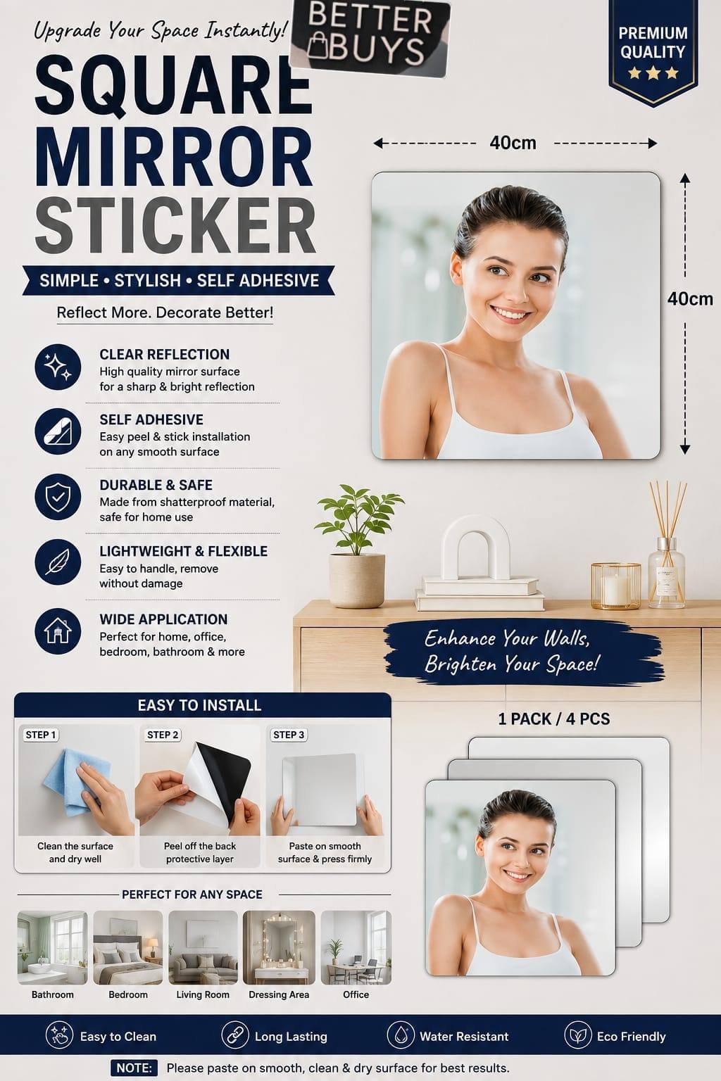SQUARE MIRROR