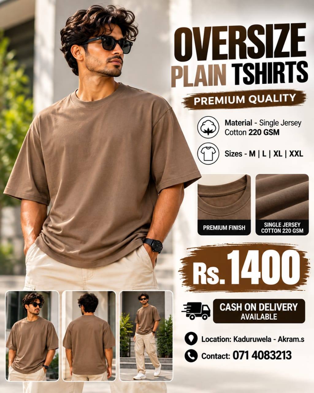 NEW OVERSIZE PLAIN T-SHIRTS