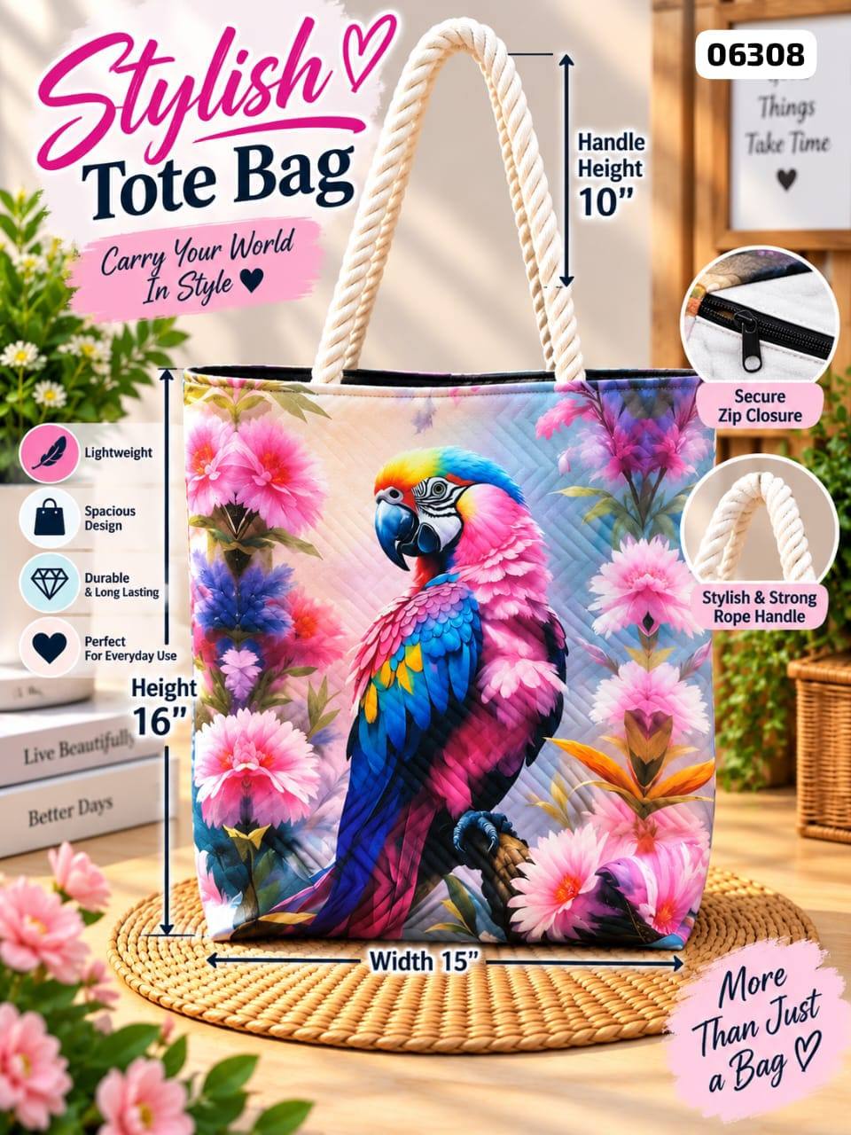 LADIES PREMIUM TOTE BAG FOR SALE
