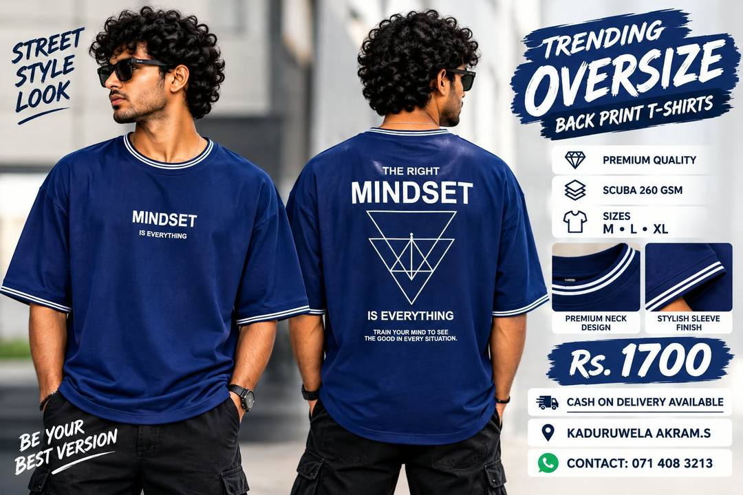 TRENDING OVERSIZE BACK PRINT T-SHIRTS