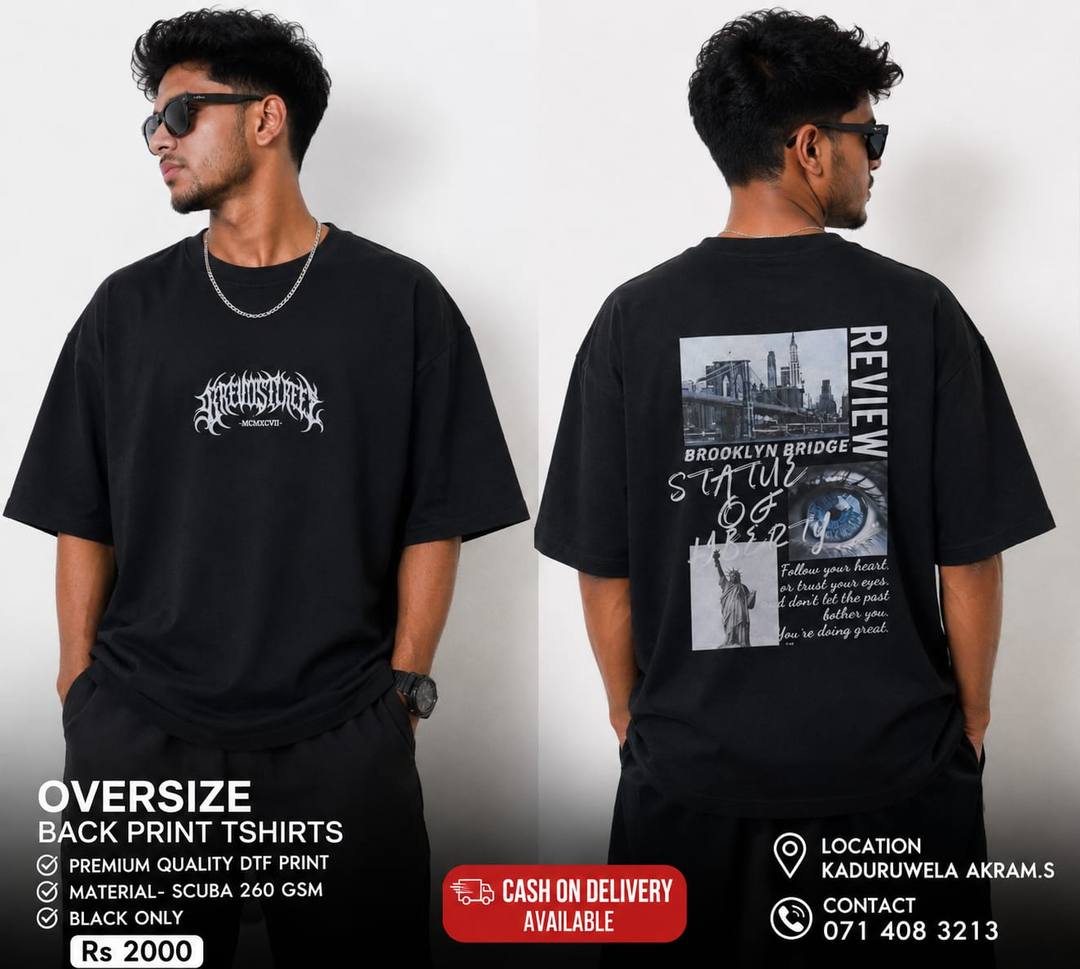 NEW ARRIVAL – OVERSIZE BACK PRINT T-SHIRTS