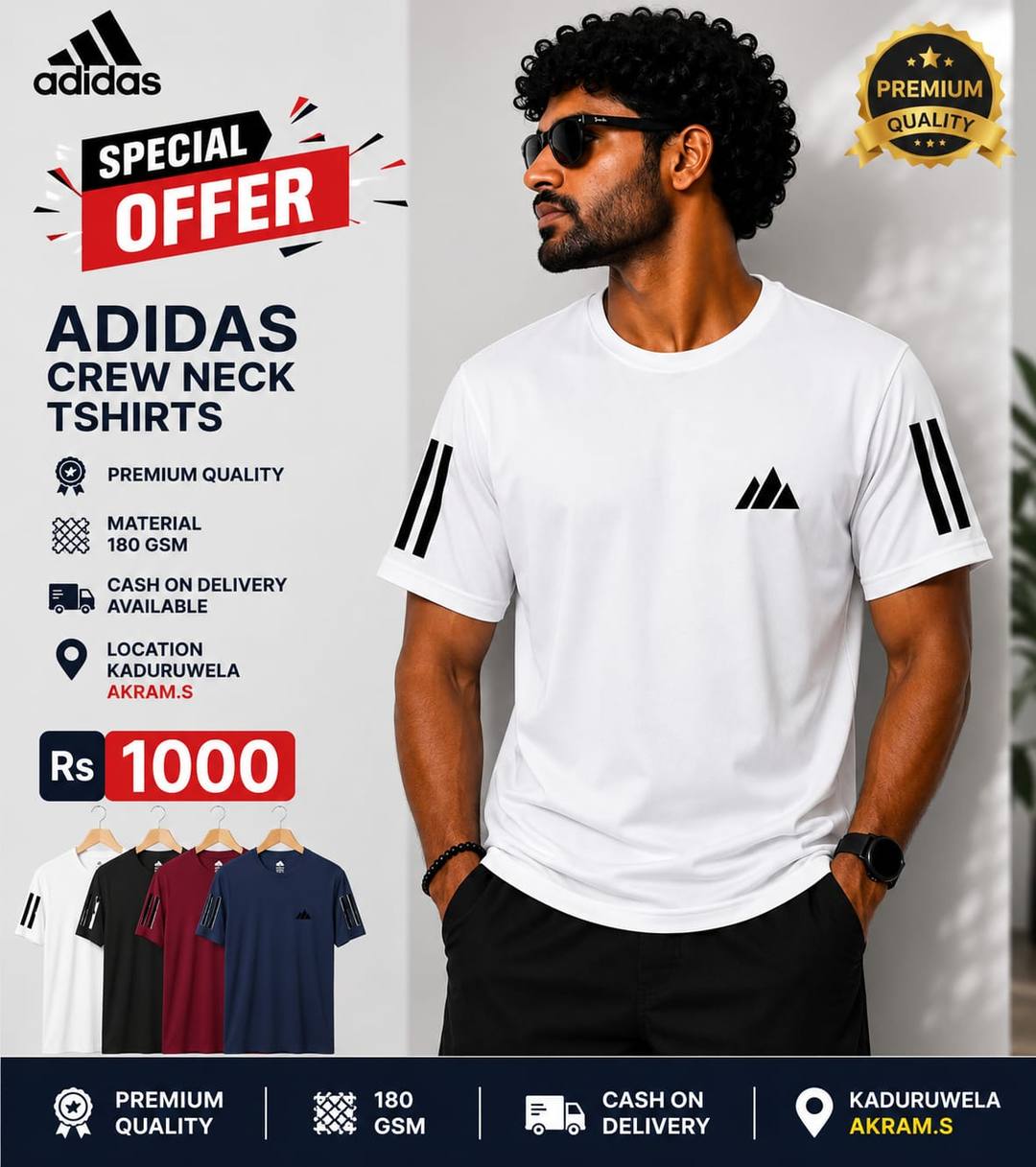 Adidas Crew Neck T-Shirt On Sale