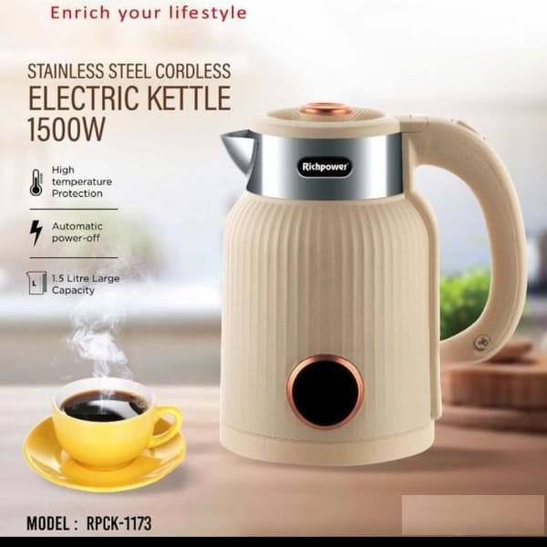 RICHPOWER PREMIUM STAINLESS STEEL ELECTRIC KETTLE FOR SALE