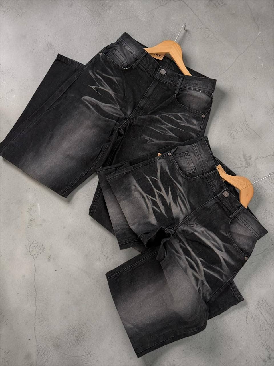 ACID WASH BIG FOLD DENIM AVAILABLE
