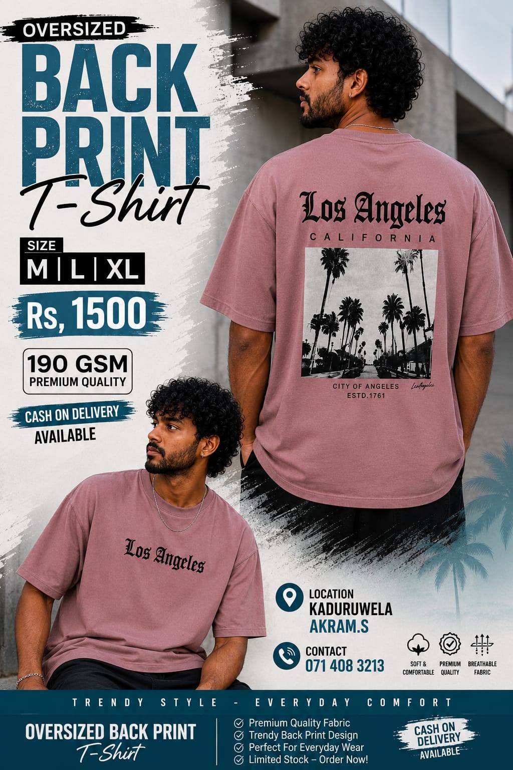 Premium Back Print Tee