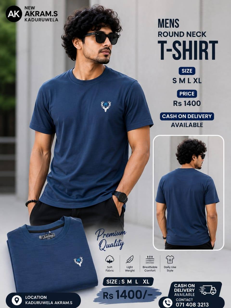 Premium Men's Round Neck T-Shirt