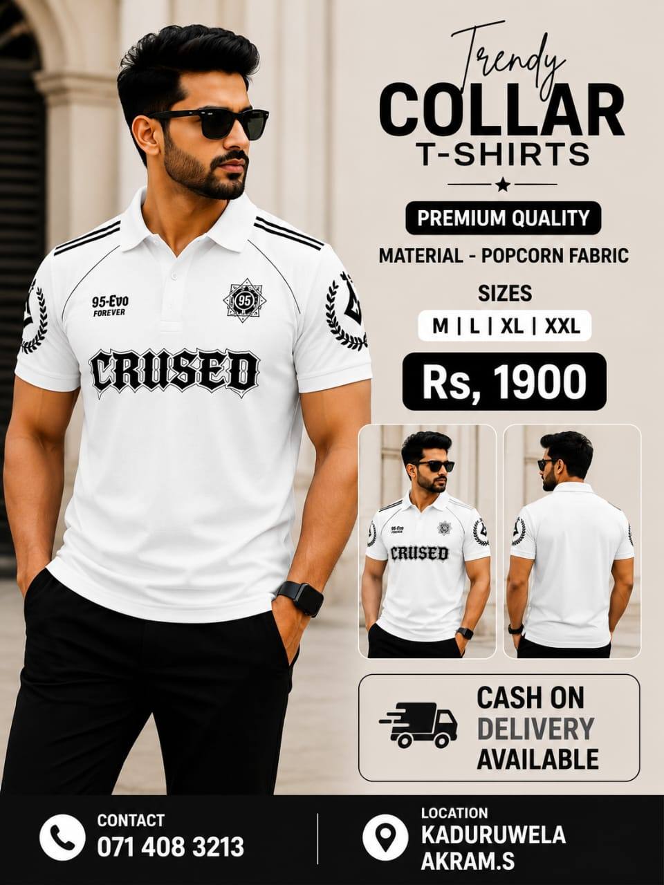 TRENDY COLLAR T-SHIRTS FOR SALE