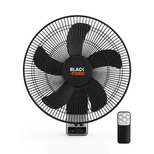 Black Ford Remote Control Wall Fan BL-WF90