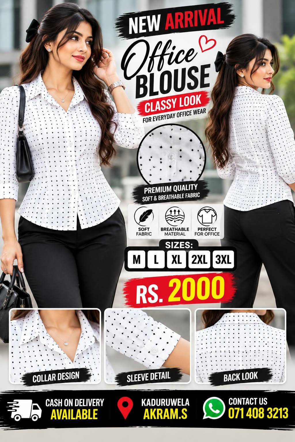 LADIES OFFICE BLOUSE AVAILABLE