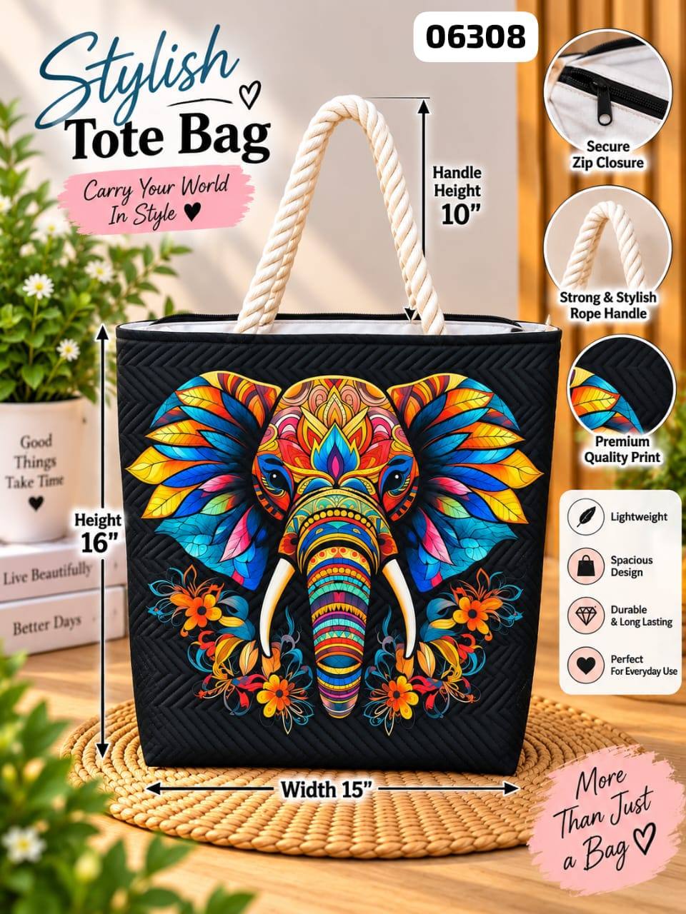 ELEGANT LADIES PREMIUM TOTE BAG