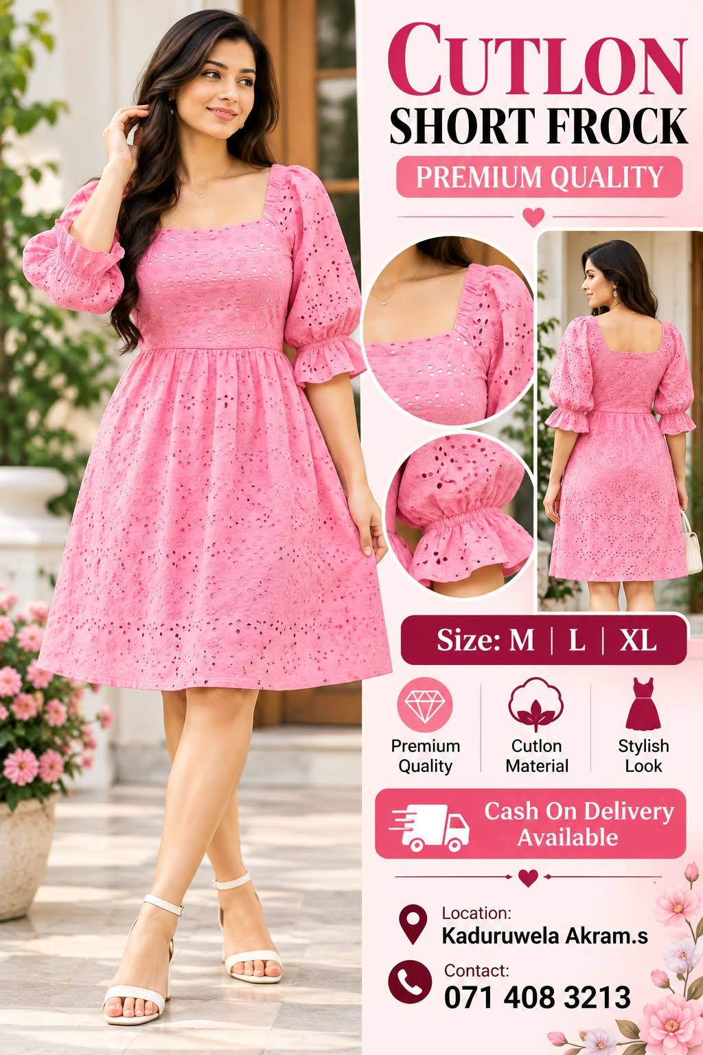 CUTLON SHORT FROCK FOR SALE