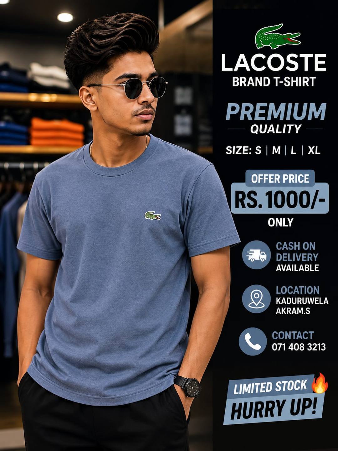 HOT DEAL  LACOSTE T-SHIRT AVAILABLE