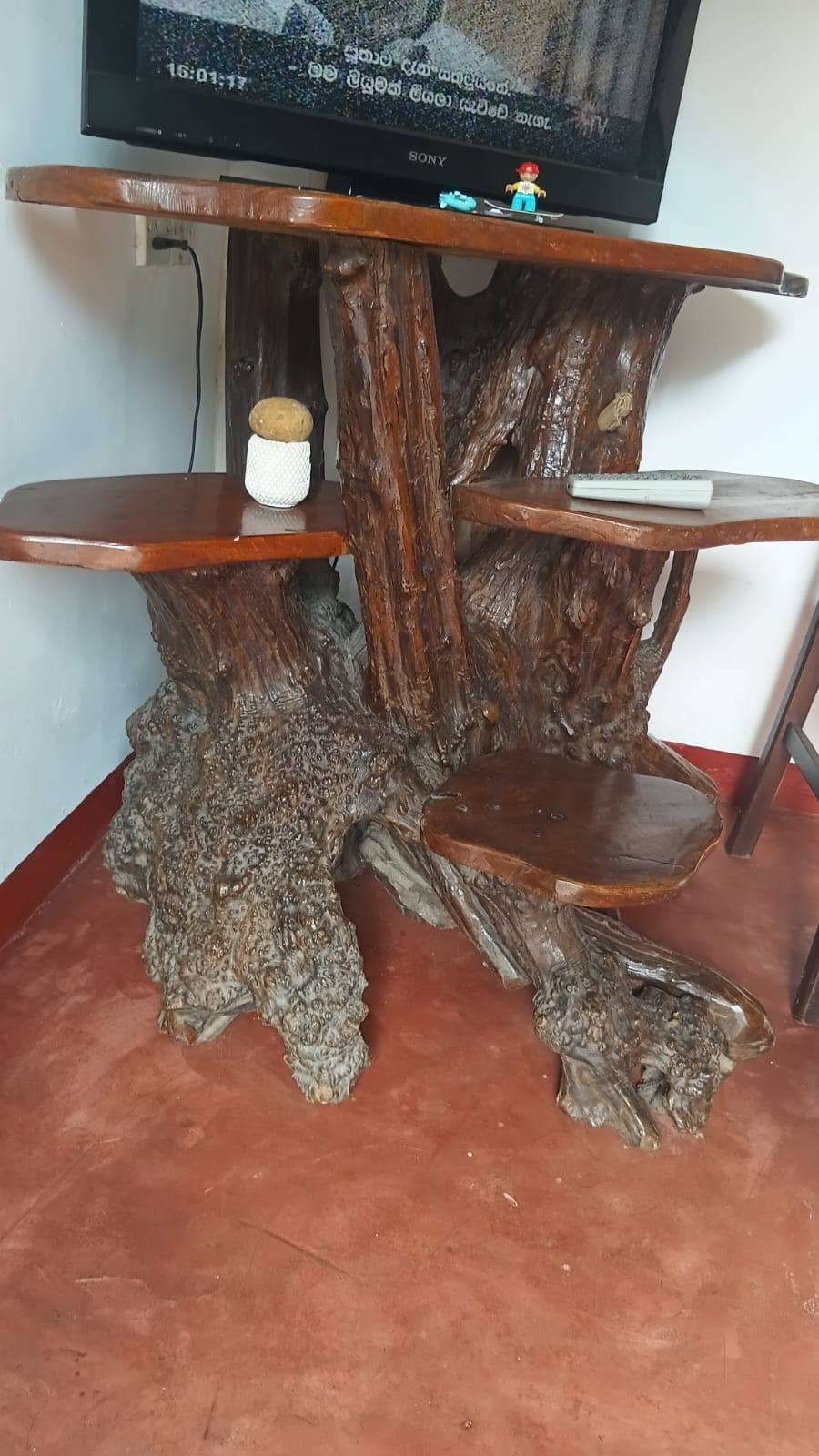 Single Tree Root Handcrafted Tv Stand