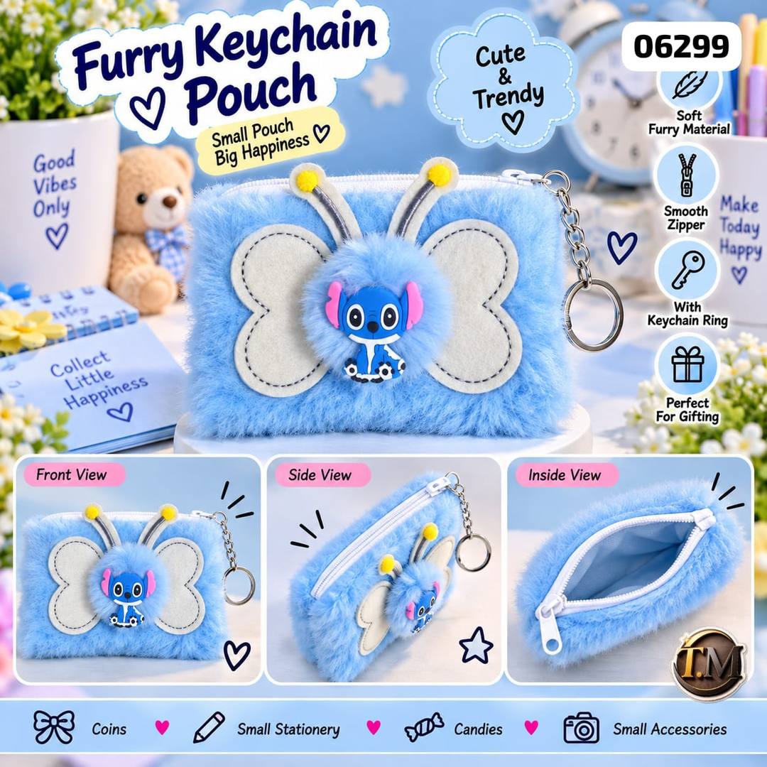 CUTE FURRY POUCH – FOR SALE