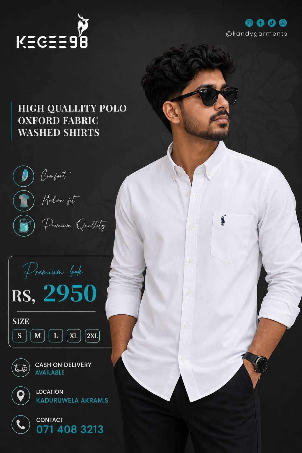 Premium Look, Comfortable Fit – Polo Oxford Shirts