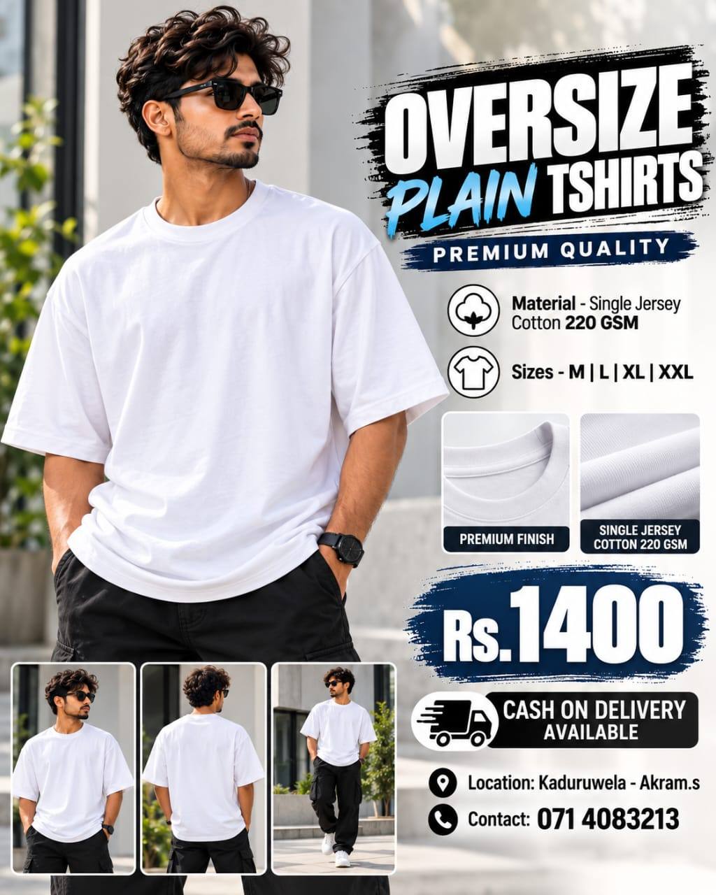 OVERSIZE PLAIN T-SHIRTS FOR SALE