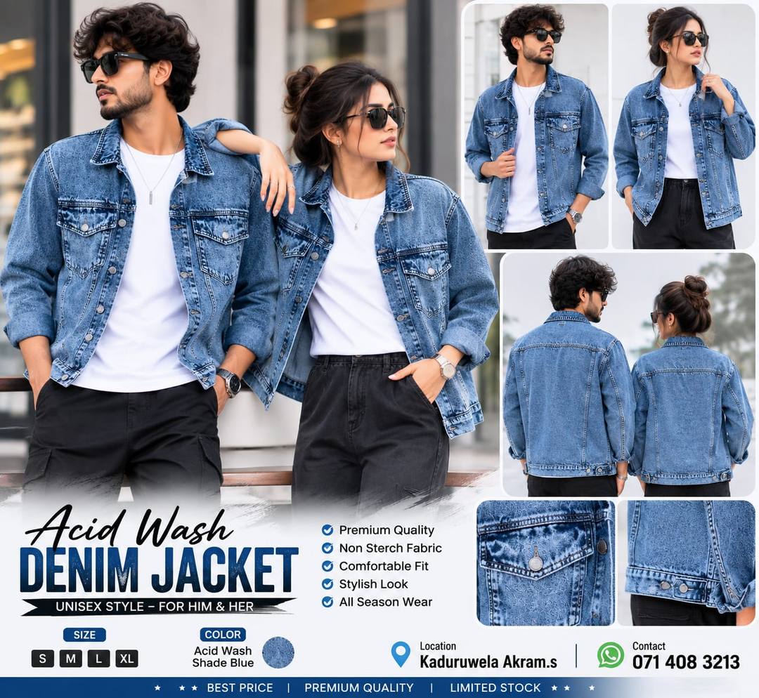 Trendy Unisex Denim Jacket