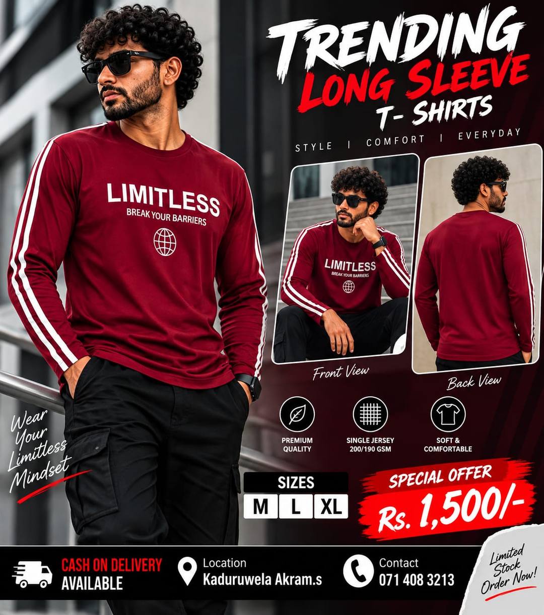 TRENDING LONG SLEEVE T-SHIRT ON SALE