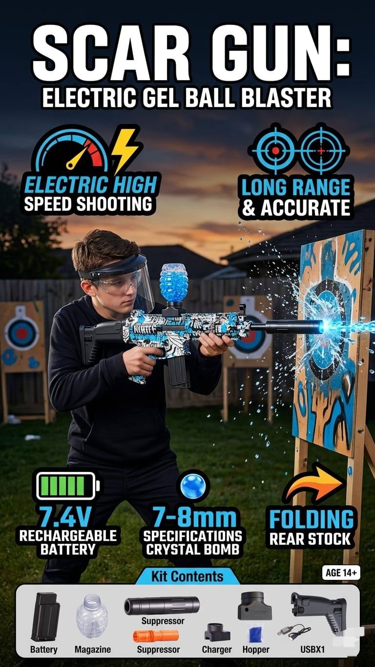 Electric Gel Blaster Gun – Big Size