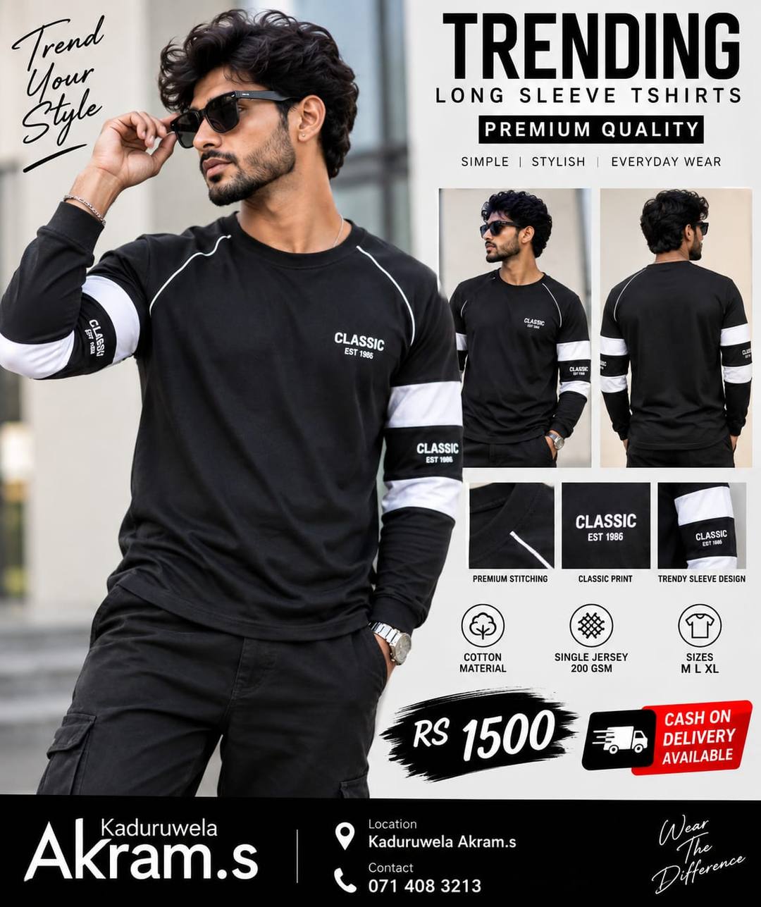 TRENDING LONG SLEEVE T-SHIRT FOR SALE