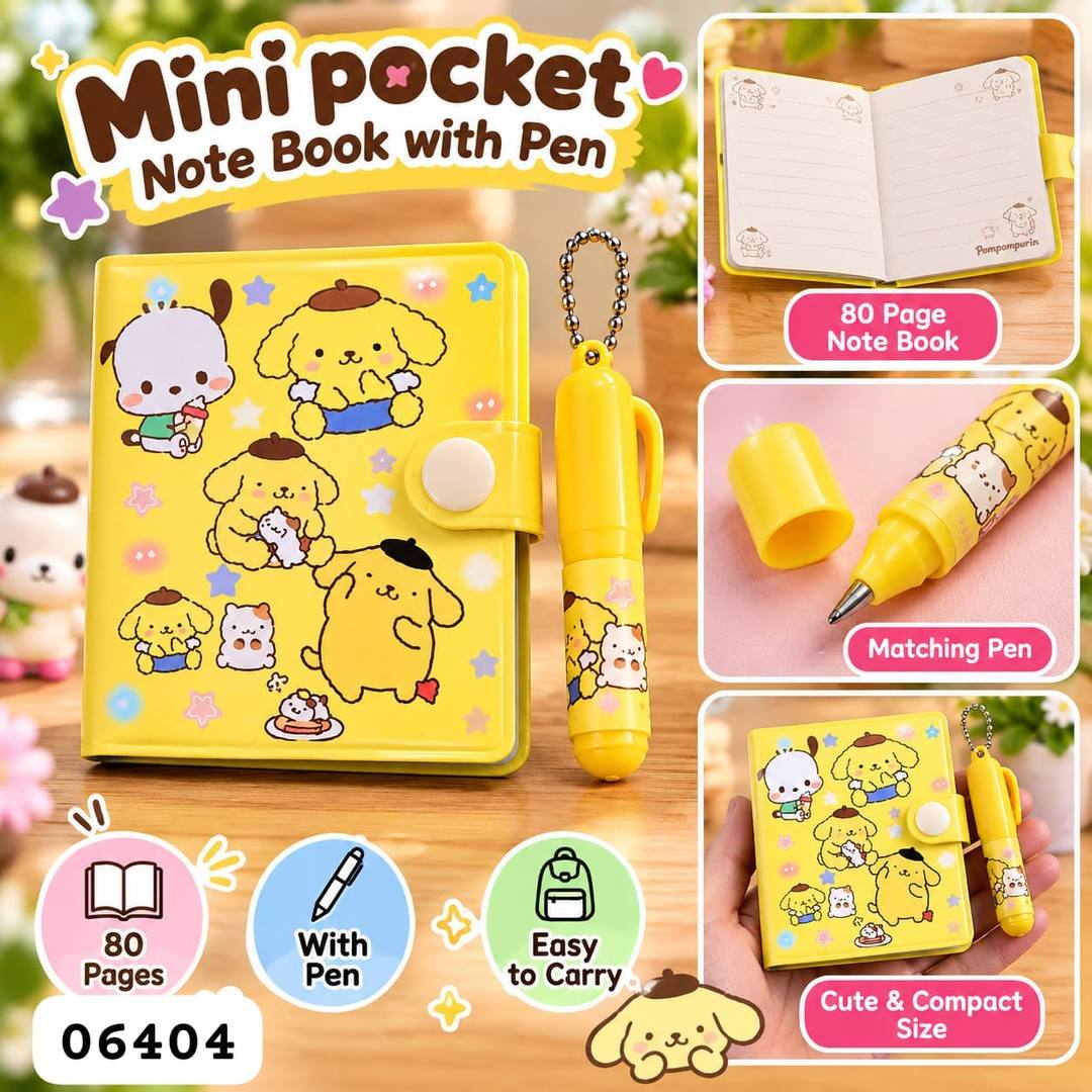 MINI NOTEBOOK WITH MINI PEN