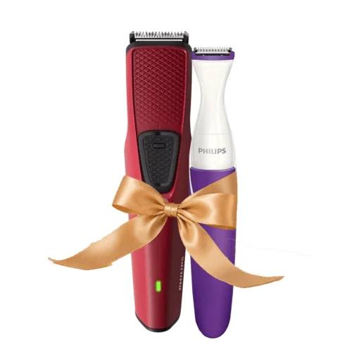Philips Beard Trimmer BT1235/18 + Philips Bikini Trimmer BRT383/15 Budle Pack