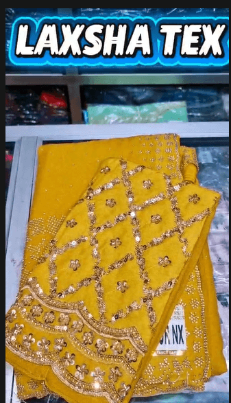 BEAUTIFUL YELLOW SAREE AVAILABLE