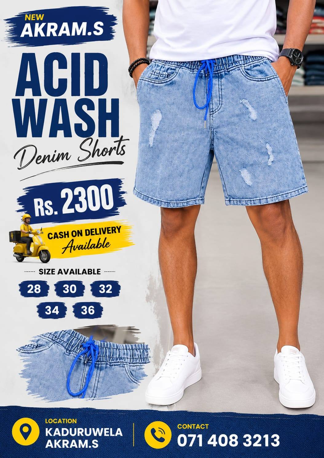 PATCH DENIM SHORTS AVAILABLE