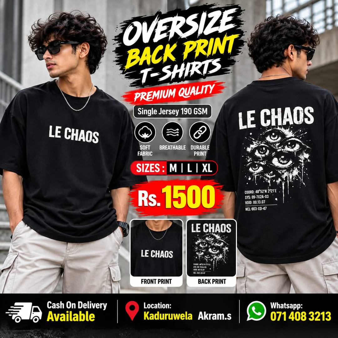 OVERSIZE BACK PRINT T-SHIRTS FOR SALE