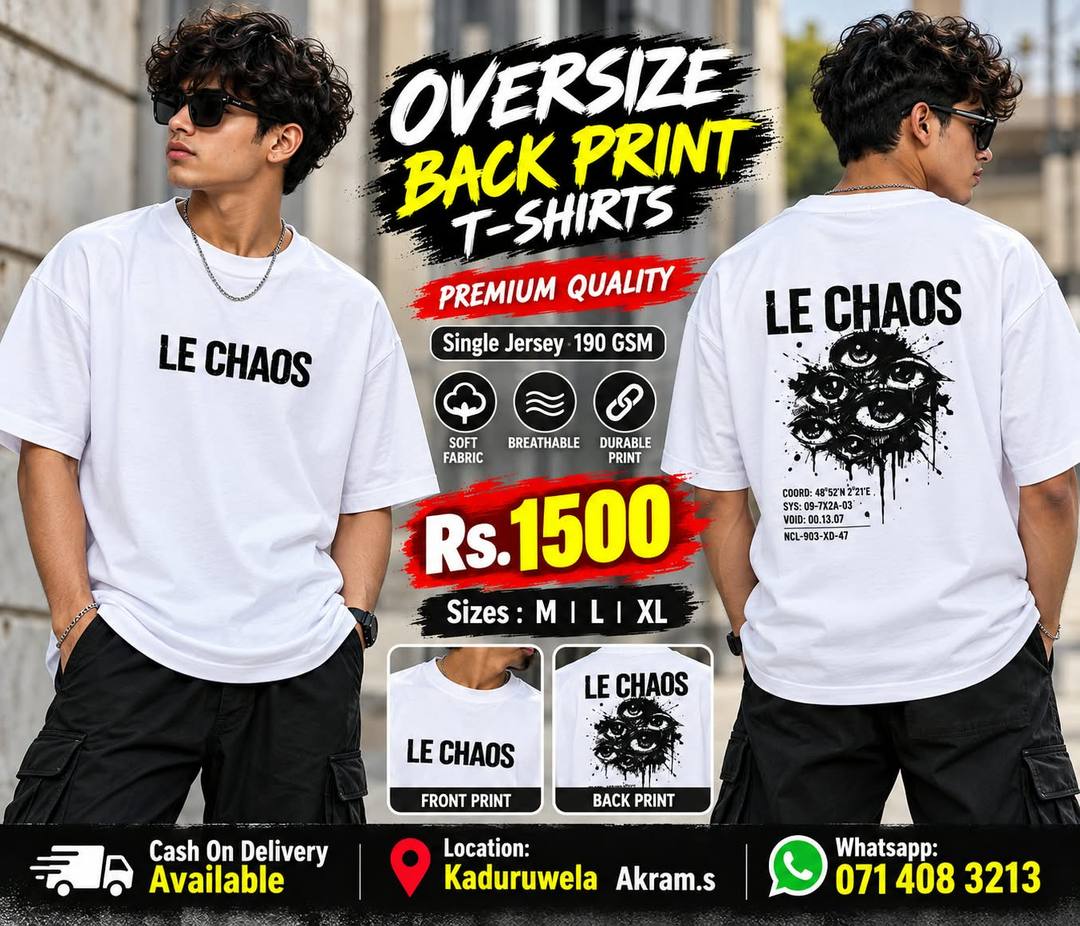 OVERSIZE BACK PRINT T-SHIRTS