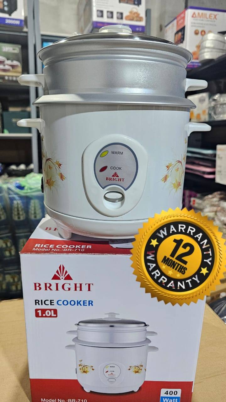 RICE COOKER WITH STEAMER – AVAILABLE NOW