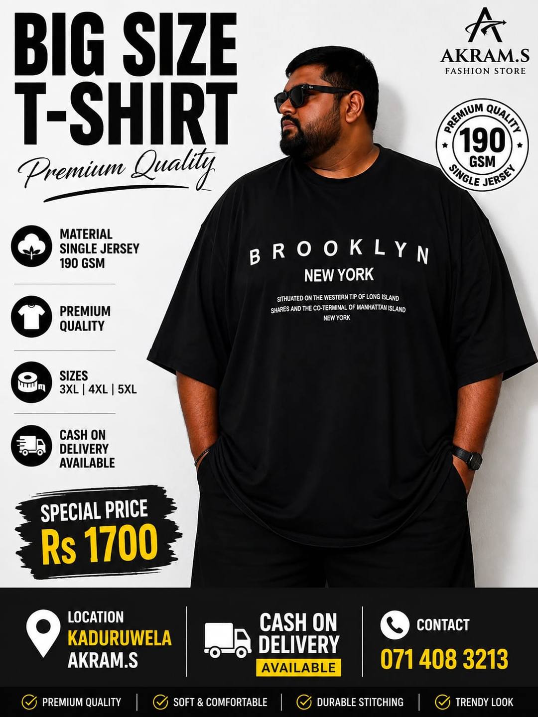 Trendy Oversized Big Size T-Shirt