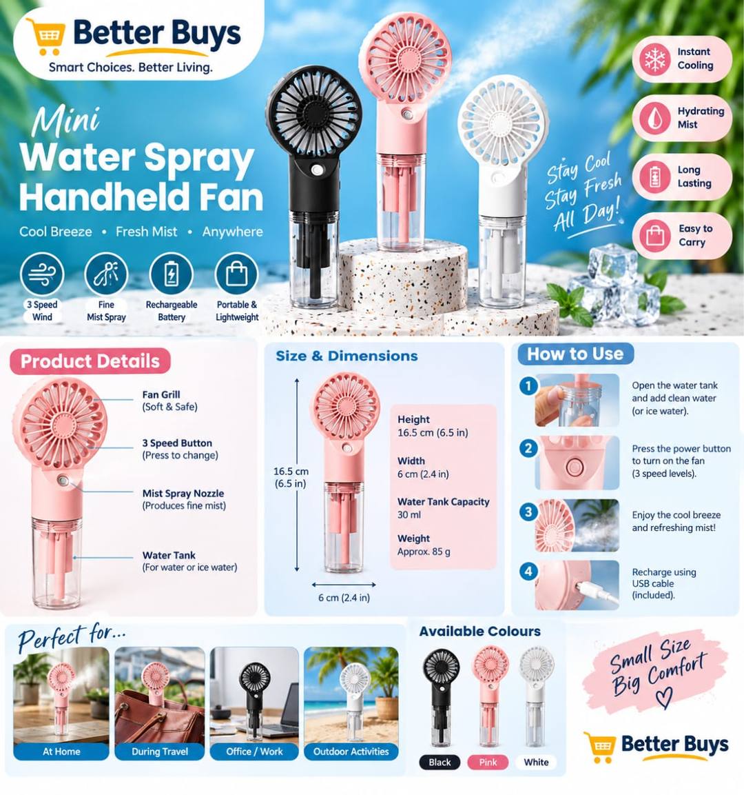 MINI COOLING SPRAY FAN