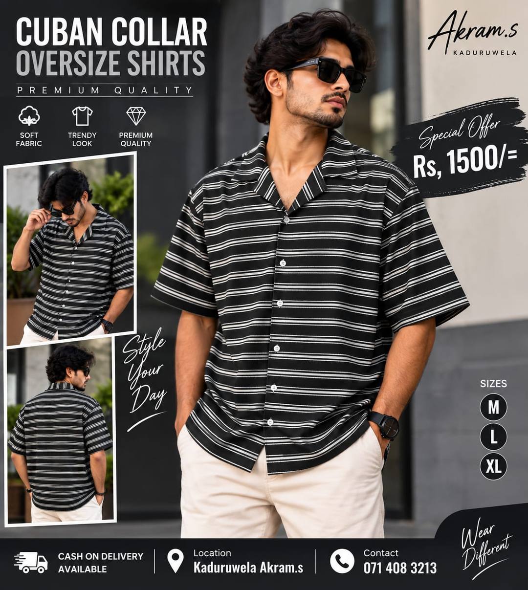 TRENDING CUBAN COLLAR OVERSIZE SHIRTS