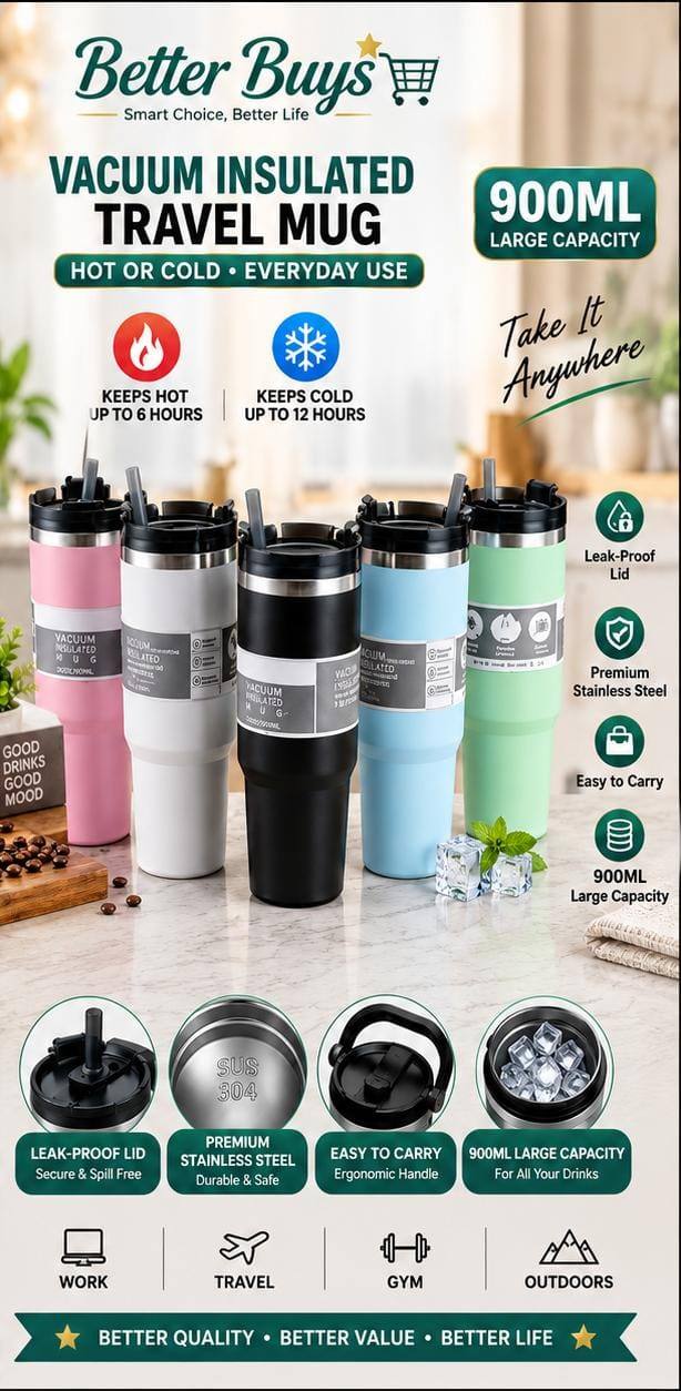 VACUUM INSULATED TRAVEL MUG